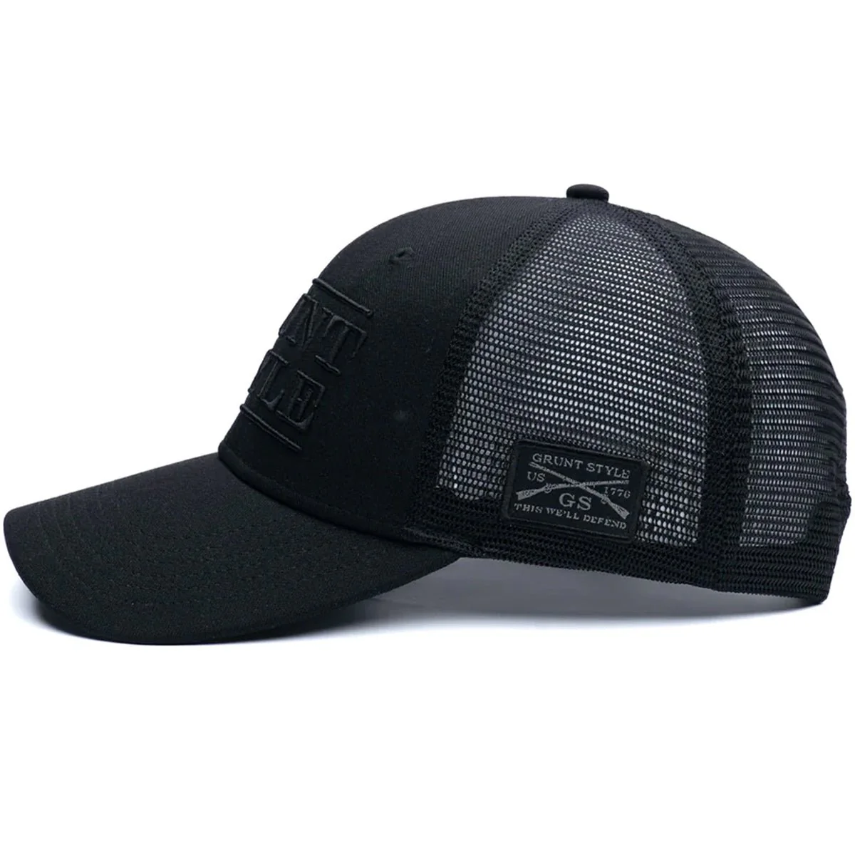 Grunt Style Stacked Logo Trucker Hat - Image 4