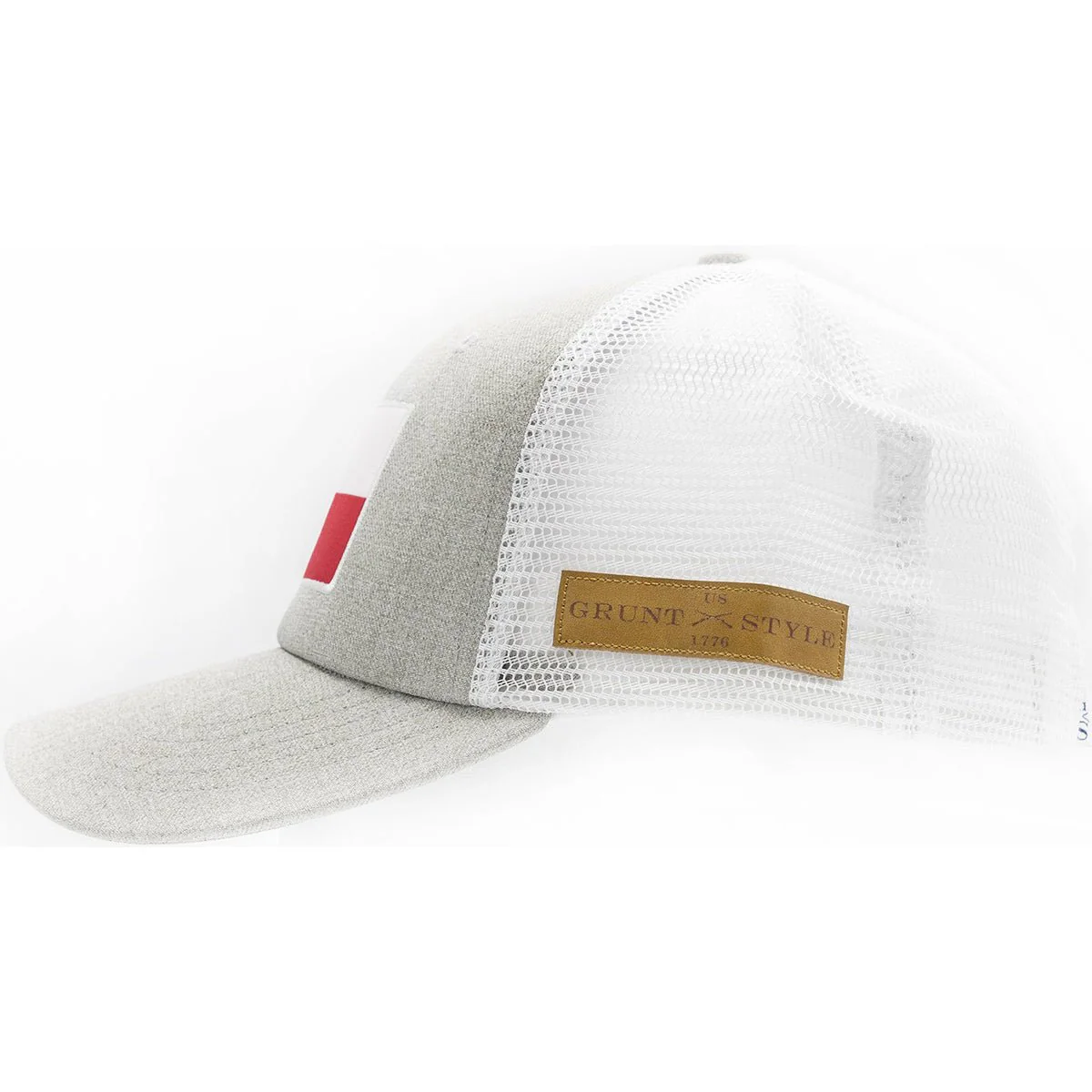 Grunt Style Texas Flag Heather Mesh Hat - Gray - Image 3