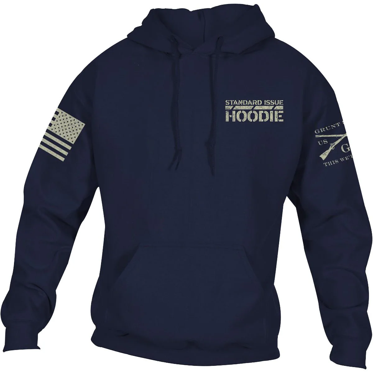Grunt Style This Is My Hoodie Pullover Hoodie - Navy - Image 2