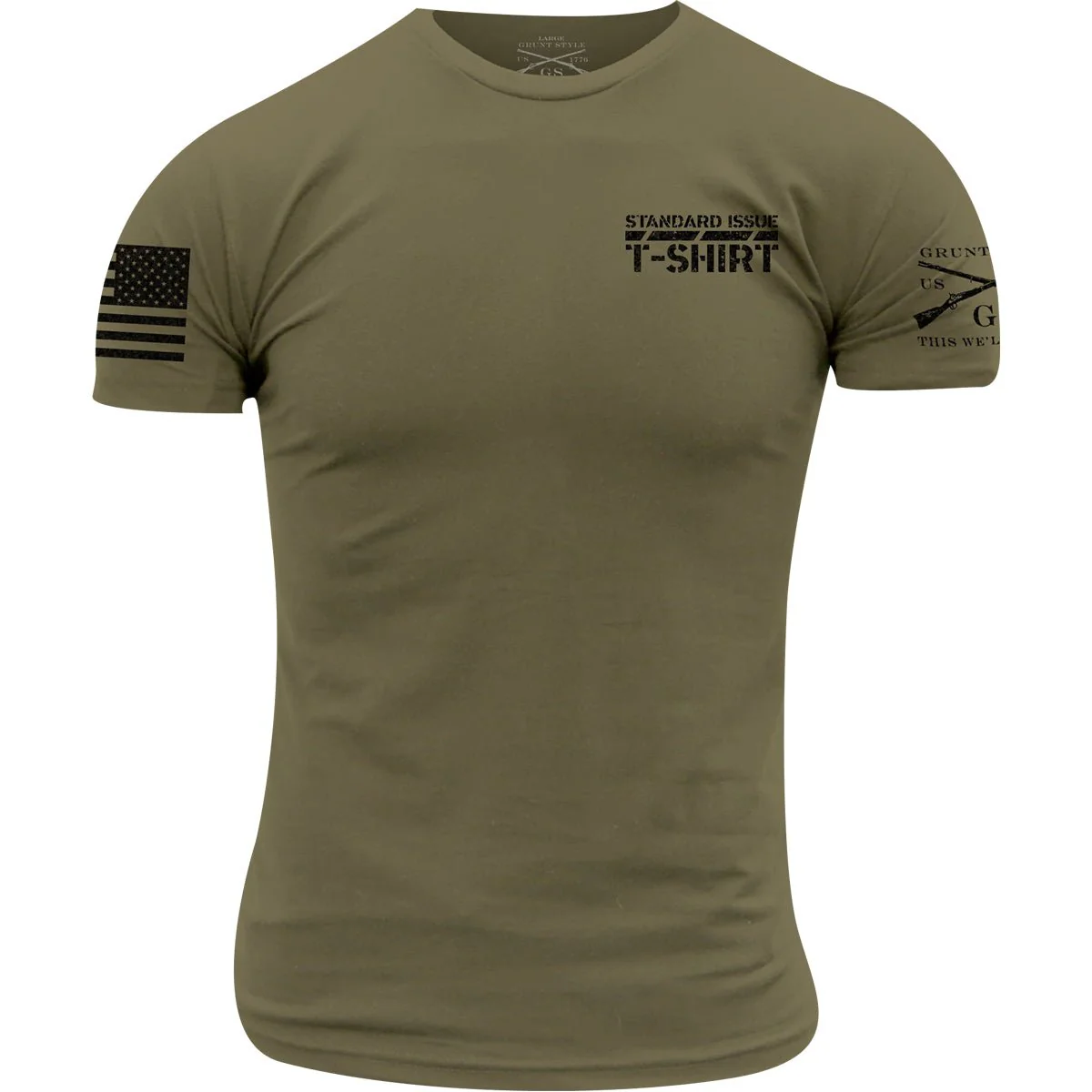 Grunt Style This Is My T-Shirt T-Shirt - Military Green - Image 2