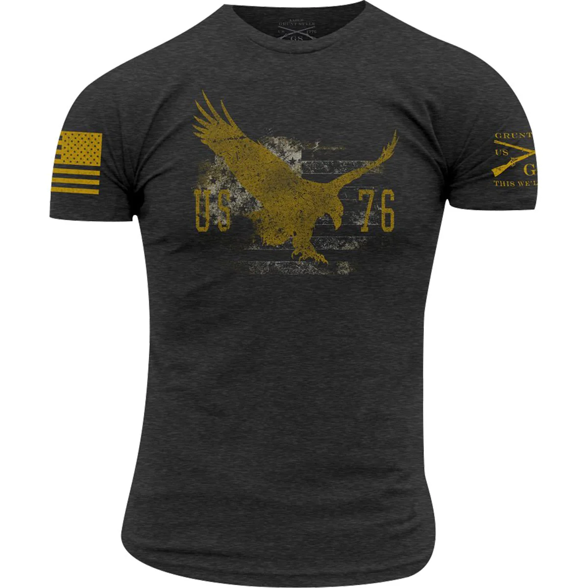 Grunt Style True American Spirit T-Shirt - Charcoal