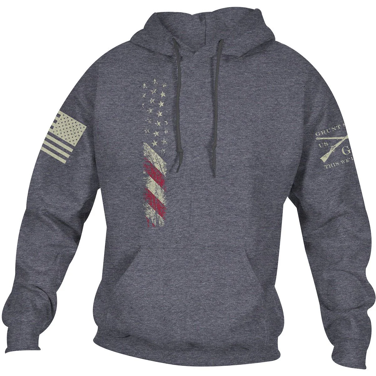 Grunt Style True Colors Pullover Hoodie - Dark Heather