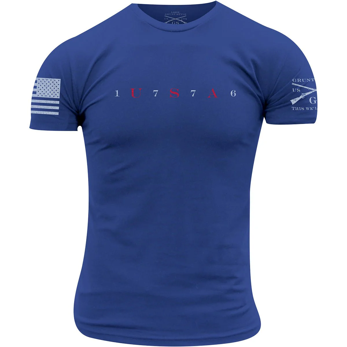 Grunt Style USA 76 T-Shirt - Royal