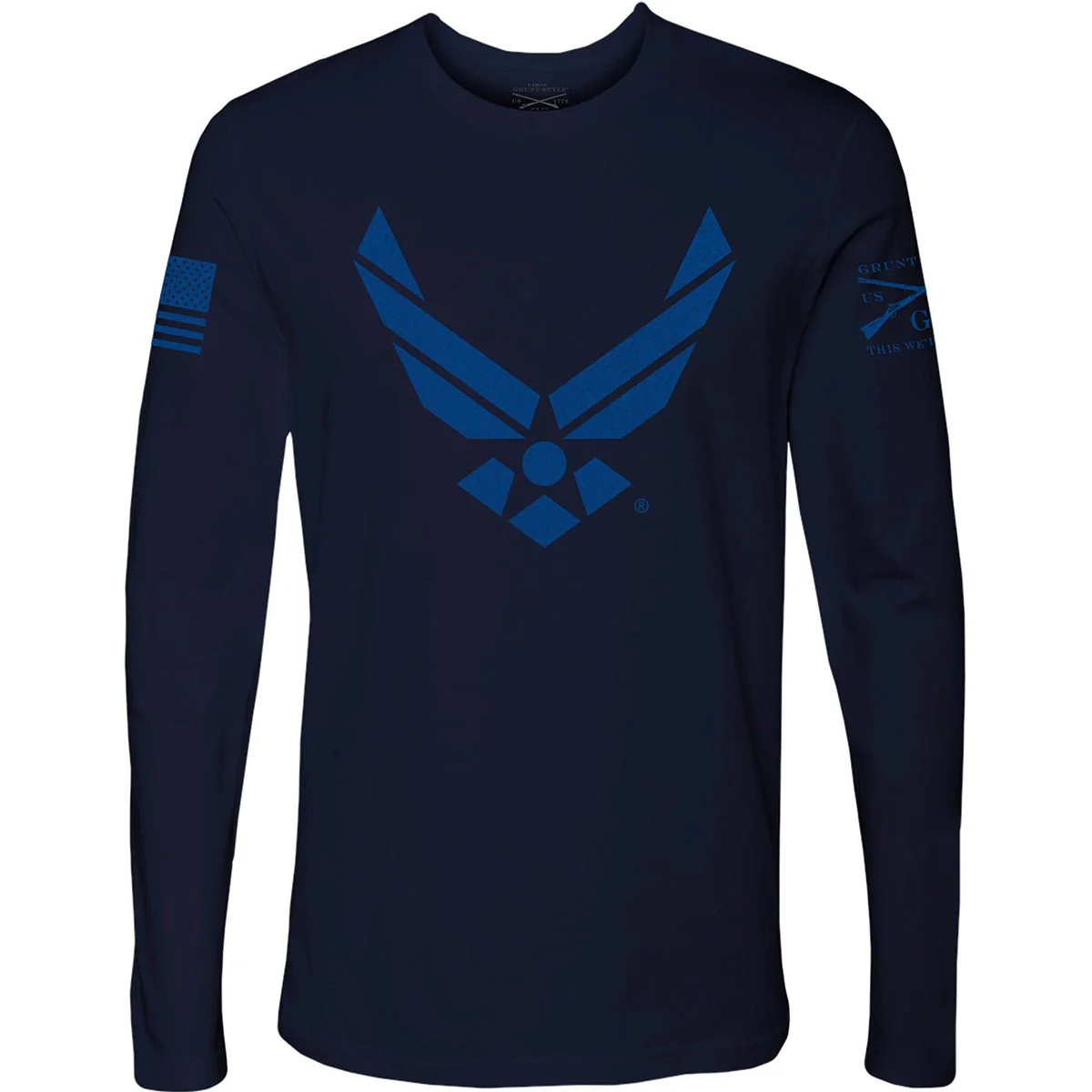 Grunt Style USAF - Stealth Long Sleeve T-Shirt - Midnight Navy
