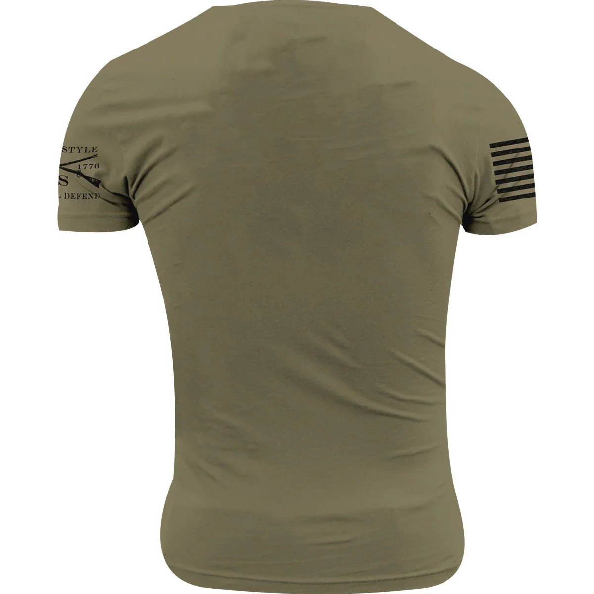 Grunt Style USMC - Eagle Globe & Anchor Basic T-Shirt - Military Green - Image 2