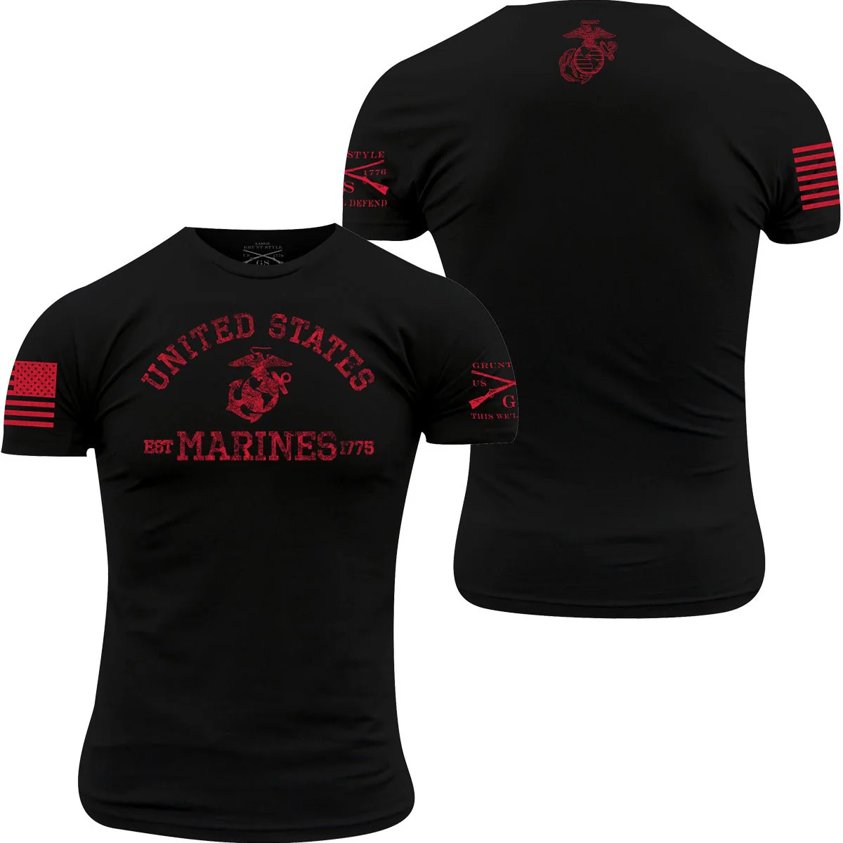 Grunt Style USMC - Est. 1775 T-Shirt - Black