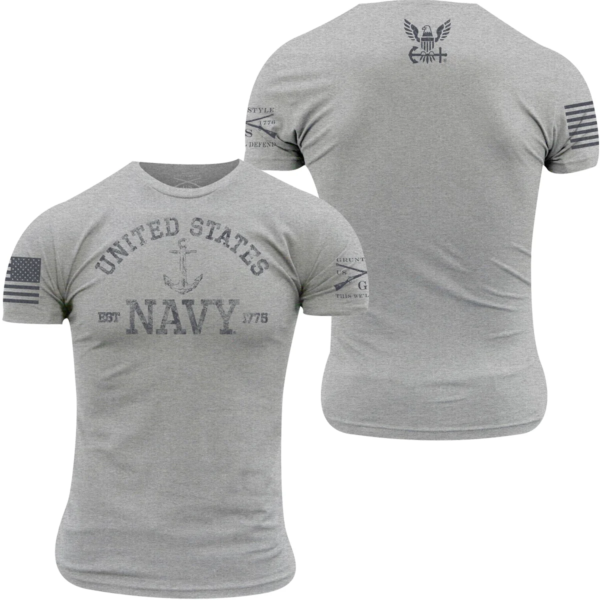 Grunt Style USN - Est. 1775 T-Shirt - Athletic Heather