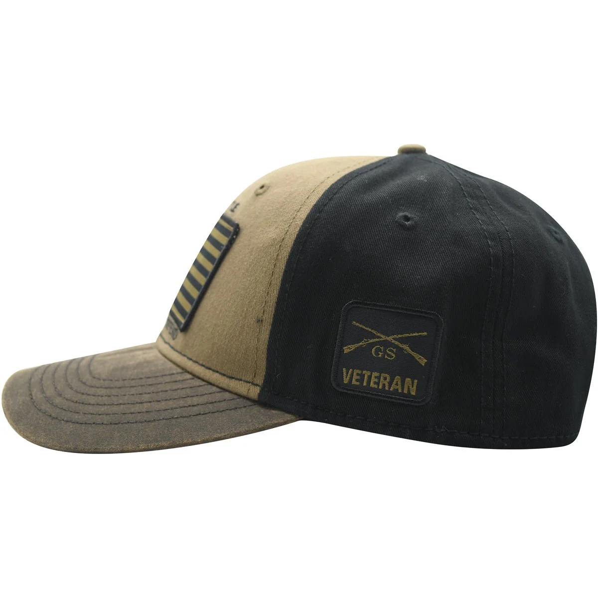 Grunt Style Veteran Flag Hat - Brown - Image 3