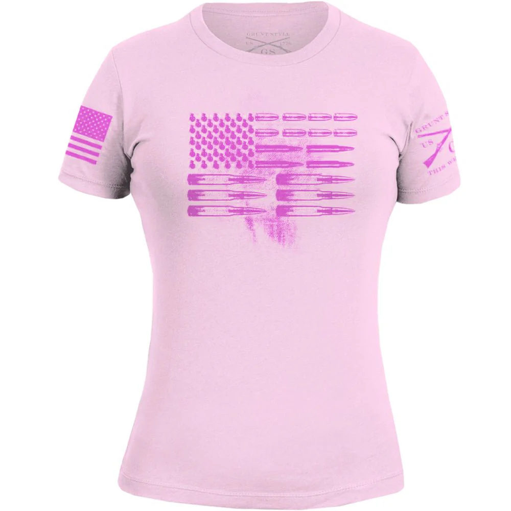 Grunt Style Women's Ammo Flag Crewneck T-Shirt