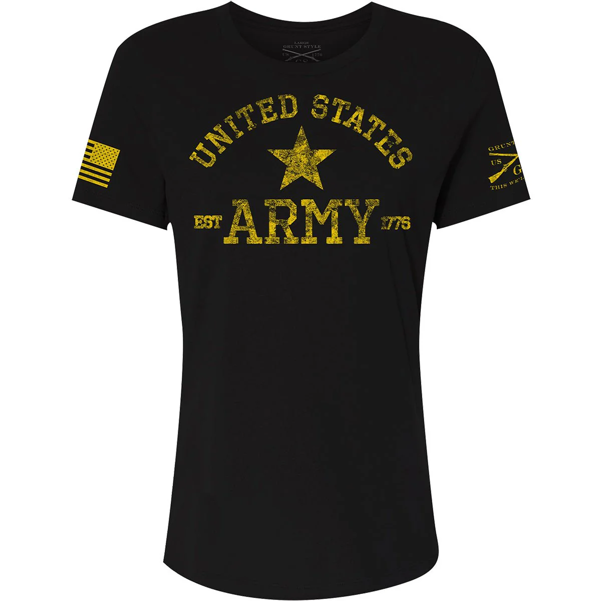 Grunt Style Women's Army - Est. 1775 Relaxed Fit T-Shirt - Black - Image 2