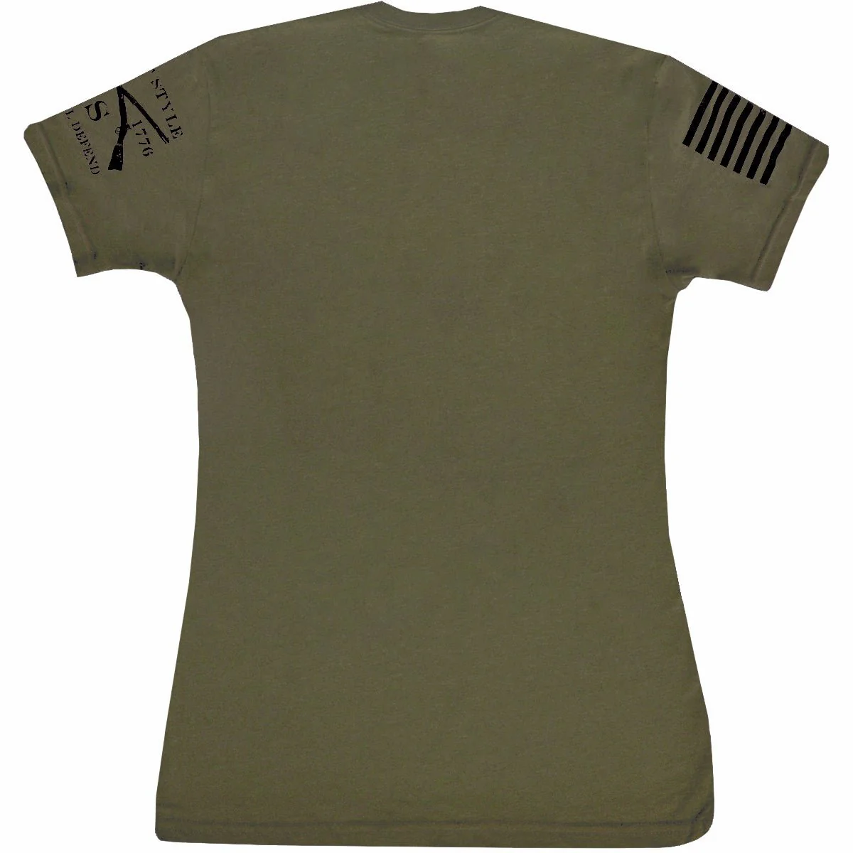 Grunt Style Women's Basic Crewneck T-Shirt - Military Green - Image 2