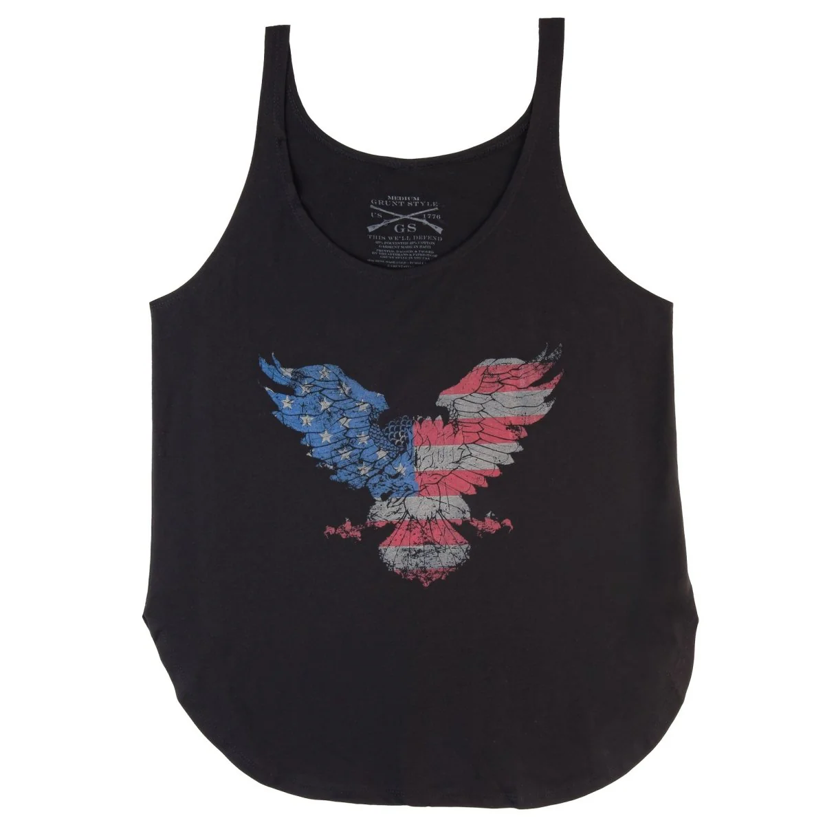 Grunt Style Women's Freagle Flowy Tank Top - Black