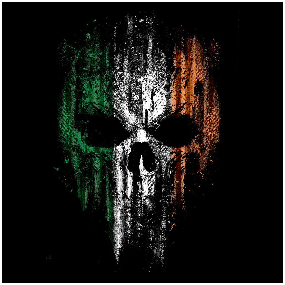 Grunt Style Women's Irish Reaper V-Neck T-Shirt - Black - Image 3