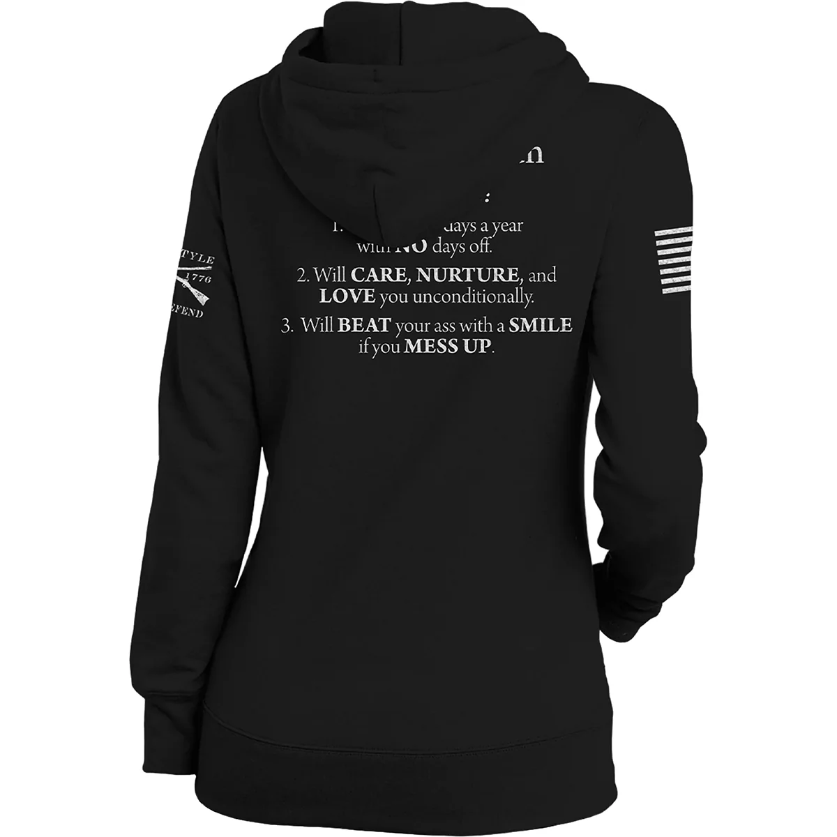 Grunt Style Women's Mom Defined Pullover Hoodie - Black - Image 3