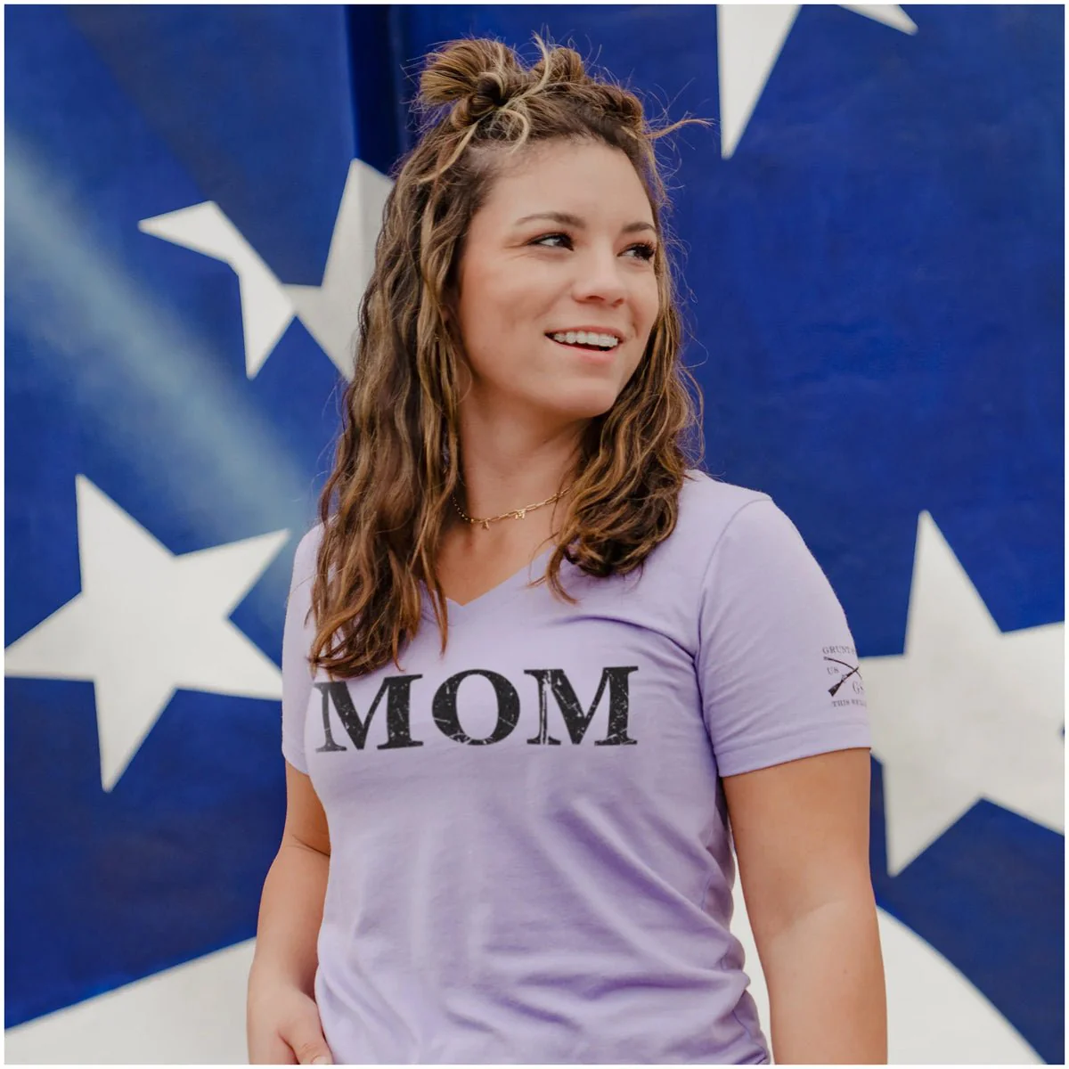 Grunt Style Women's Mom Defined V-Neck T-Shirt - Image 8