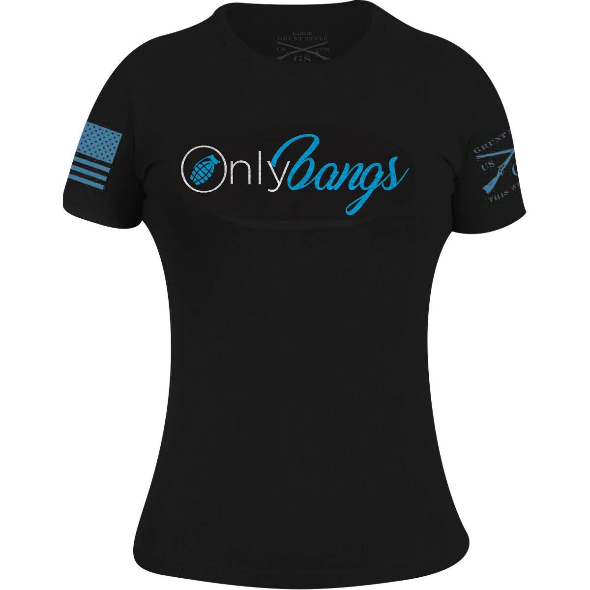 Grunt Style Women's Only Bangs T-Shirt - Black