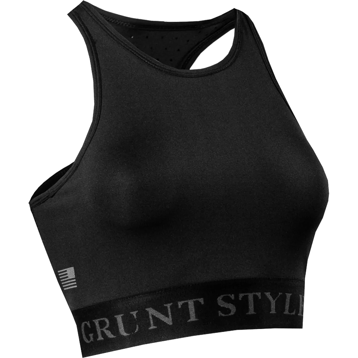 Grunt Style Women's Racerback Sports Bra - Black