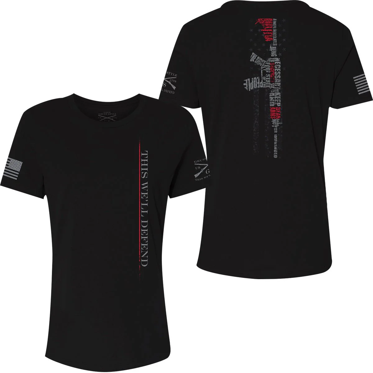 Grunt Style Women's Second Amendment 2.0 Relaxed Fit T-Shirt - Black