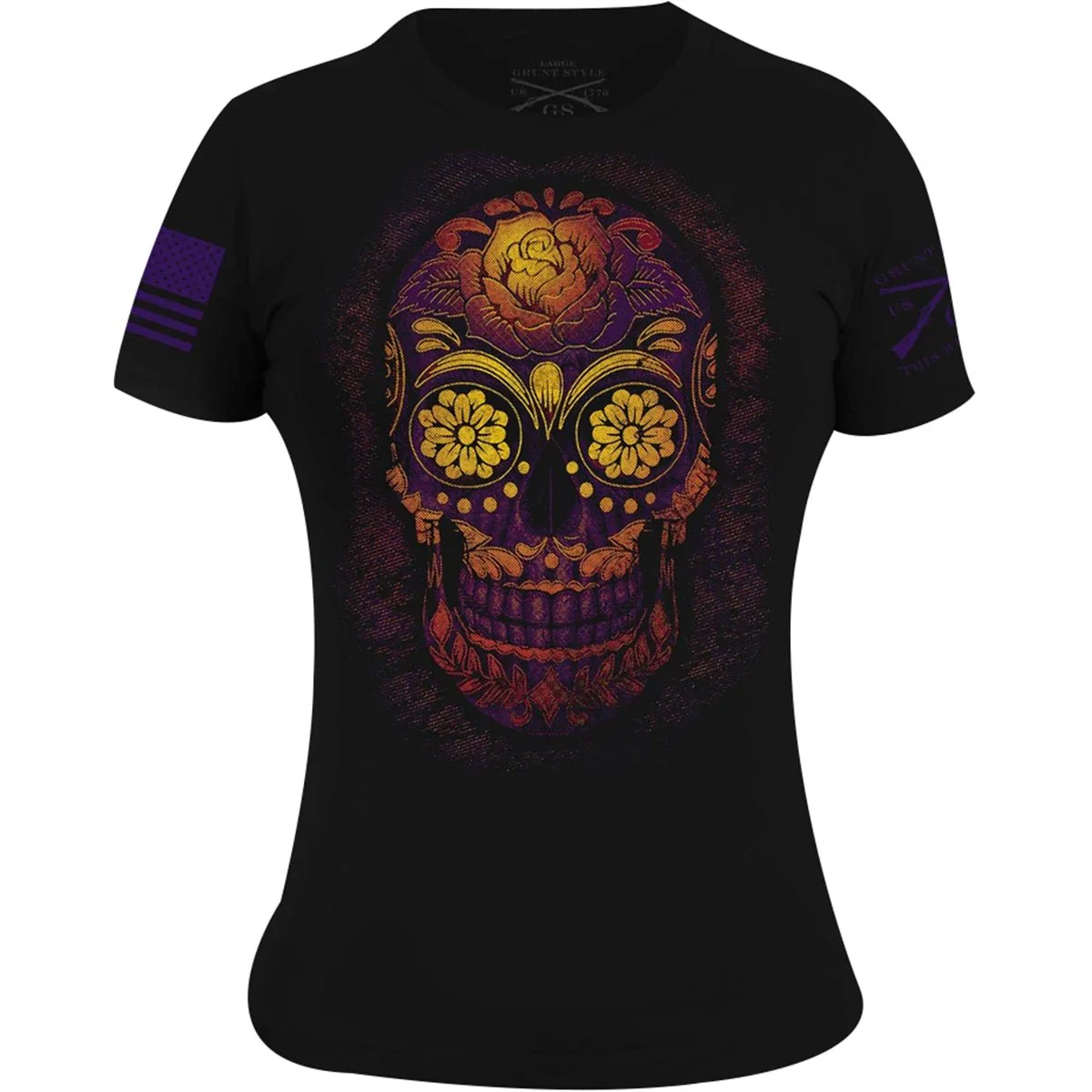 Grunt Style Women's Sugar Skull T-Shirt - Black