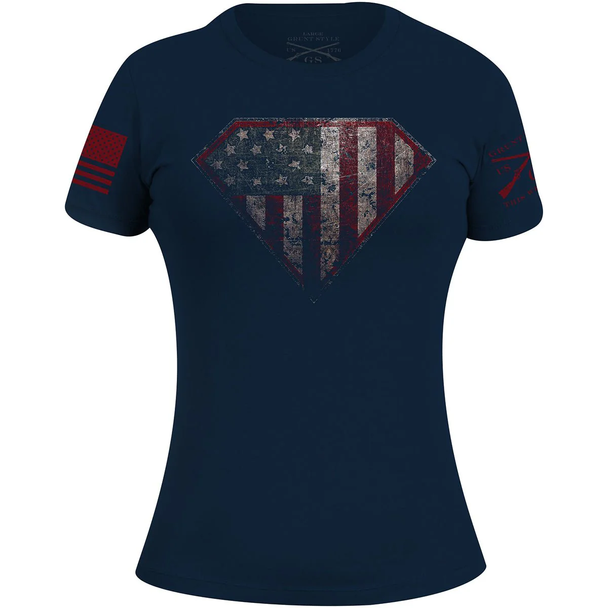 Grunt Style Women's Super Patriot 2.0 T-Shirt - Navy