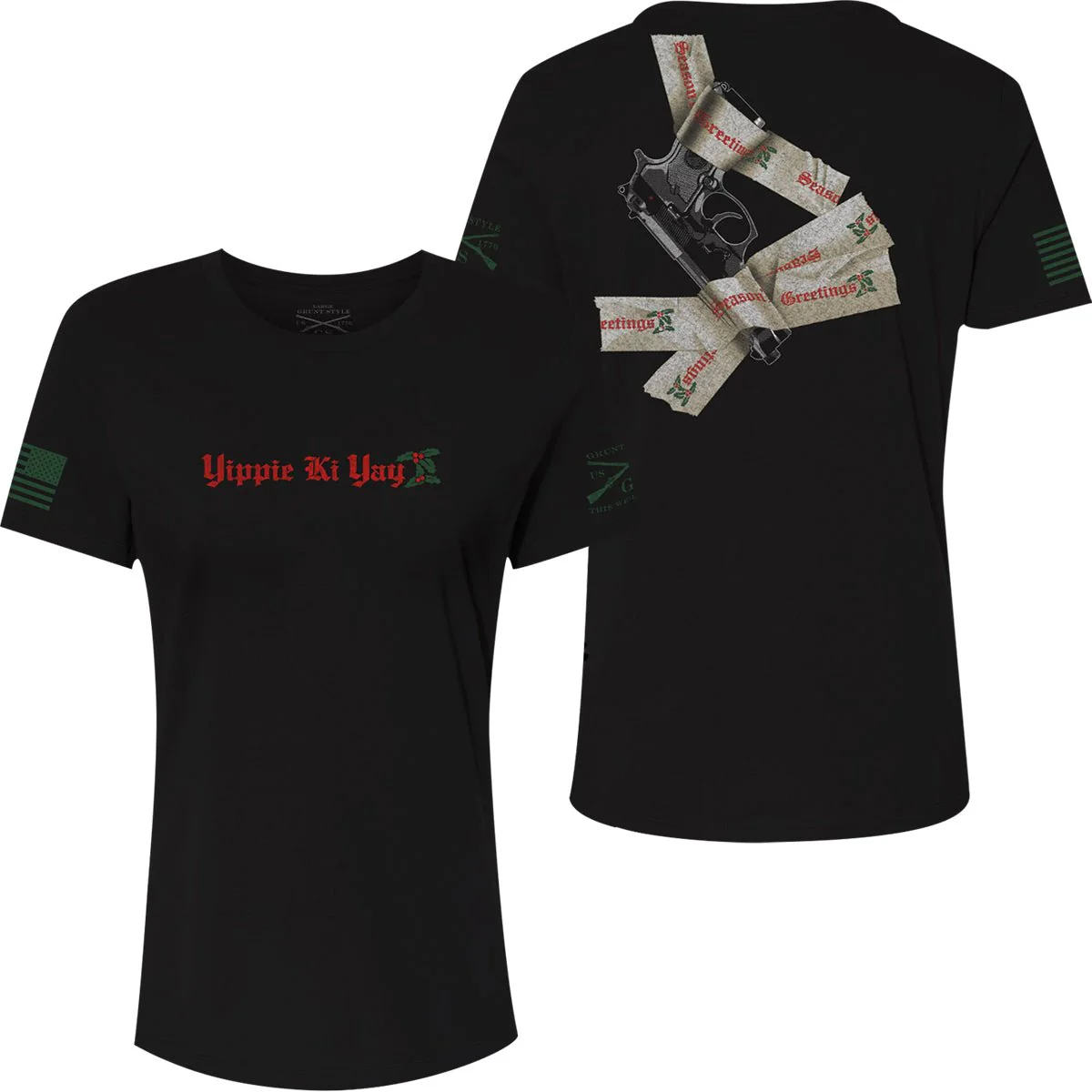 Grunt Style Women's Yippie Ki Yay 2.0 Relaxed Fit T-Shirt - Black