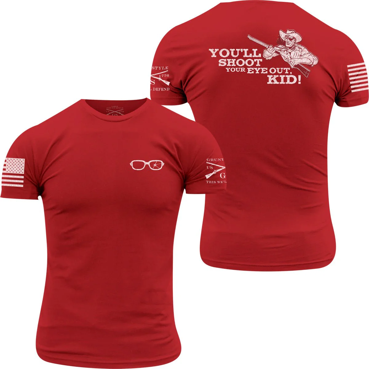 Grunt Style You'll Shoot Your Eye Out, Kid T-Shirt - Red