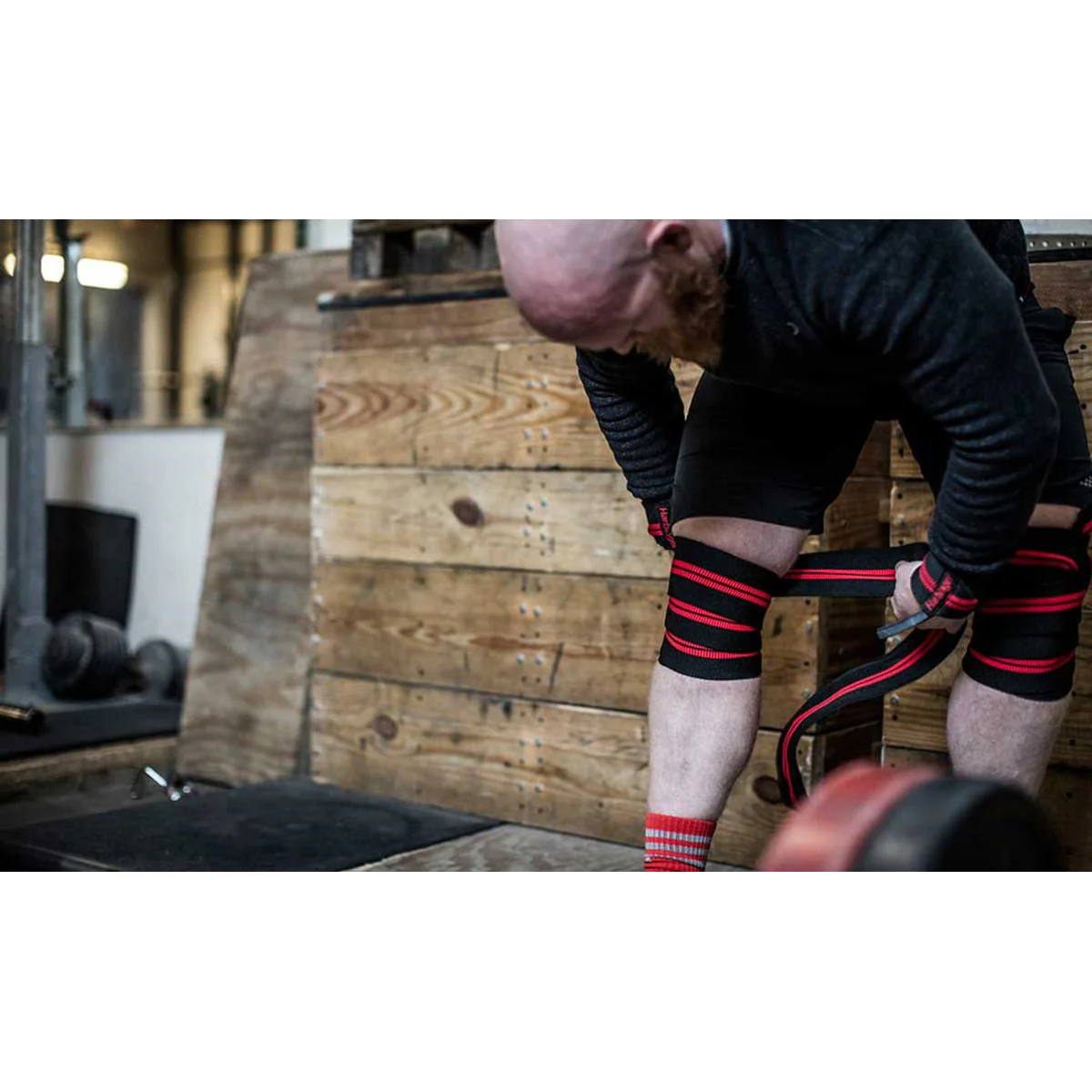 Harbinger Red Line Knee Wraps - Black - Image 4