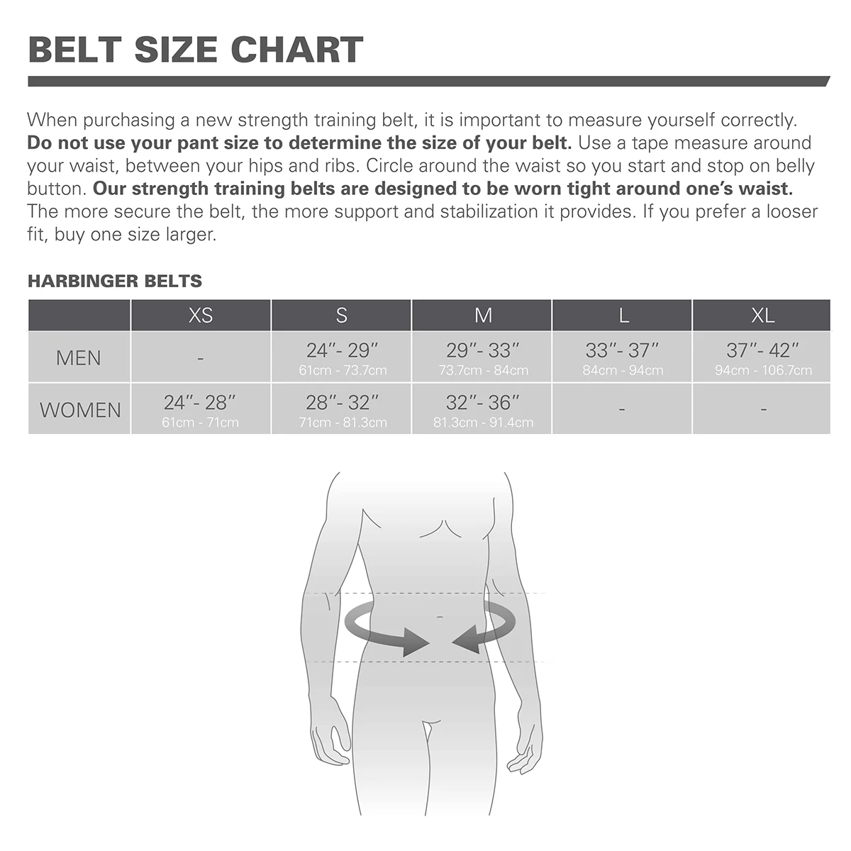Harbinger Unisex 4.5" Foam Core Weight Lifting Belt - Black - Image 5