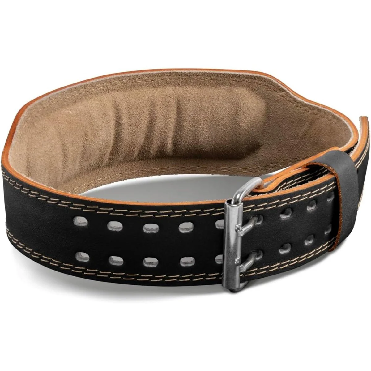 Harbinger Unisex 4" Wide Padded Leather Belt 2.0 - Image 2