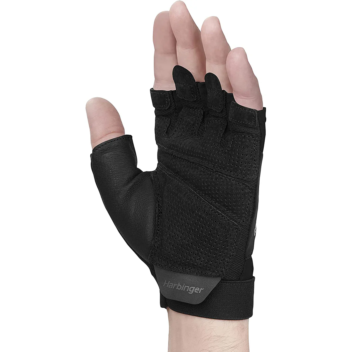 Harbinger Unisex FlexFit Weight Lifting Gloves - Black - Image 5