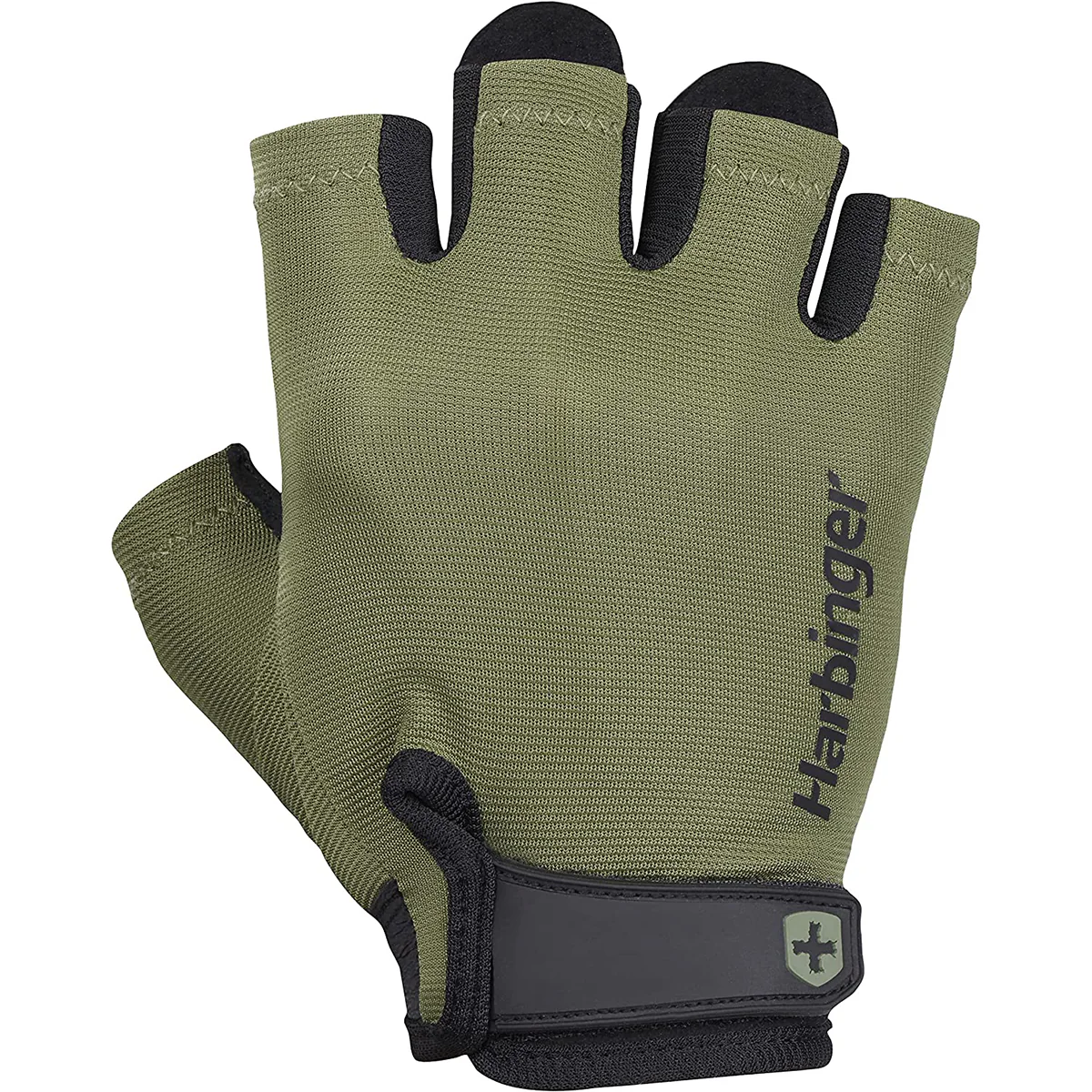 Harbinger Unisex Power Weight Lifting Gloves 2.0 - Black/Green - Image 2