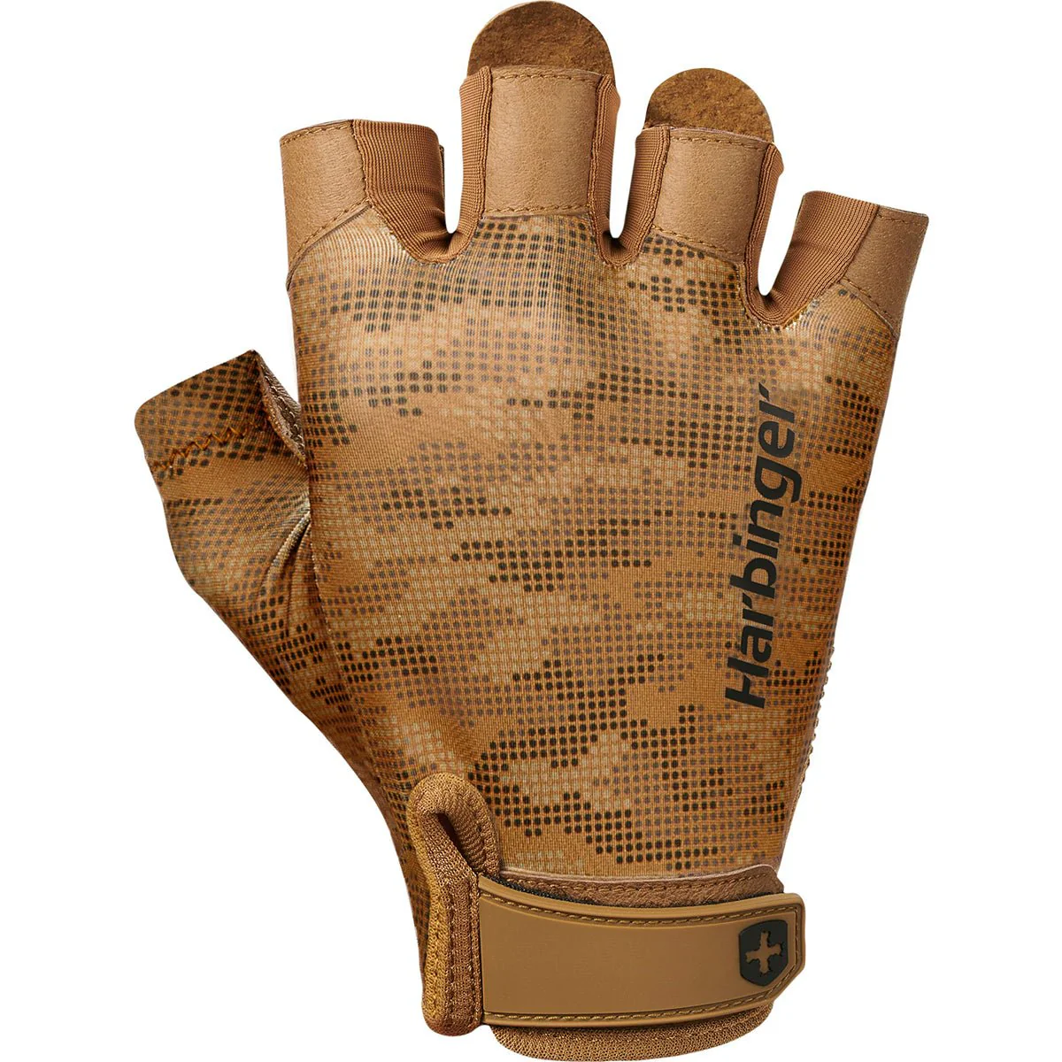 Harbinger Unisex Pro Weight Lifting Gloves - Tan Camo - Image 2