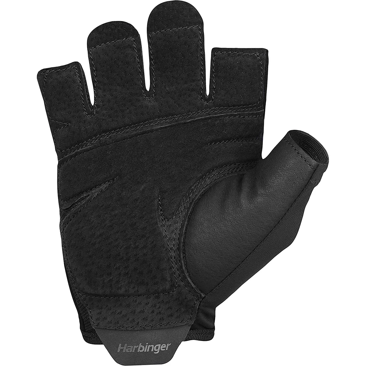 Harbinger Unisex Training Grip Weight Lifting Gloves - Black - Image 3