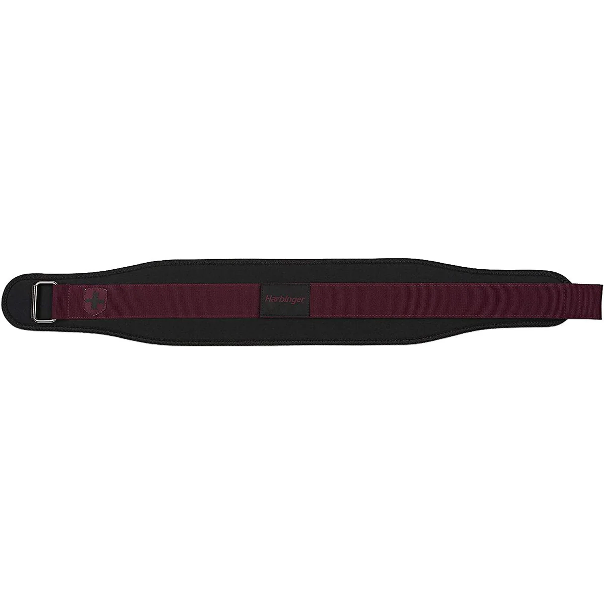 Harbinger Women's 5" Foam Core Weight Lifting Belt - Black/Merlot - Image 2