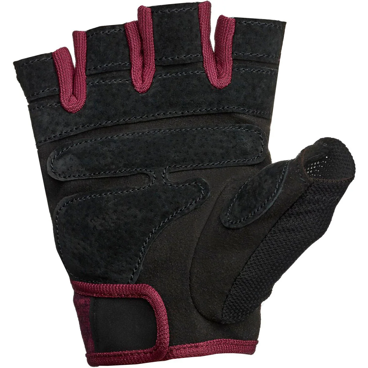 Harbinger Women's FlexFit Weight Lifting Gloves - Black/Merlot - Image 3