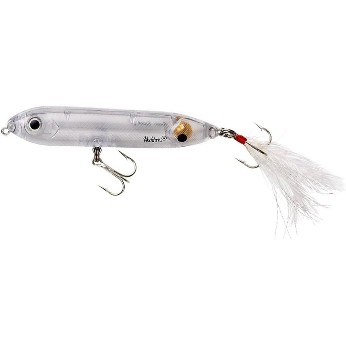 Heddon Feather Dressed Super Spook Jr 1/2 oz Fishing Lure