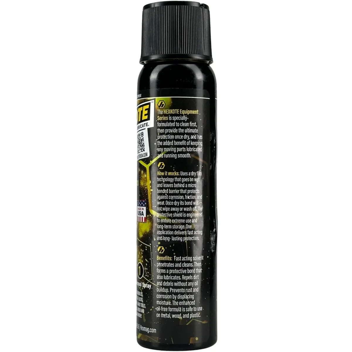 HEXKOTE Equipment Door Lock Hinge Garage Dry Lubricant 3 oz Aerosol Can - Image 2