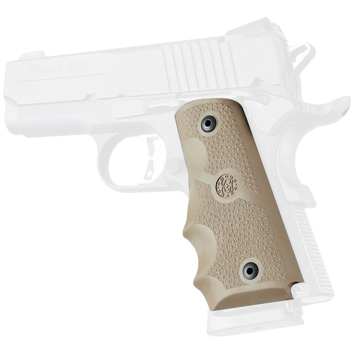 Hogue 1911 Officers Model Rubber Grip with Finger Grooves - Image 5