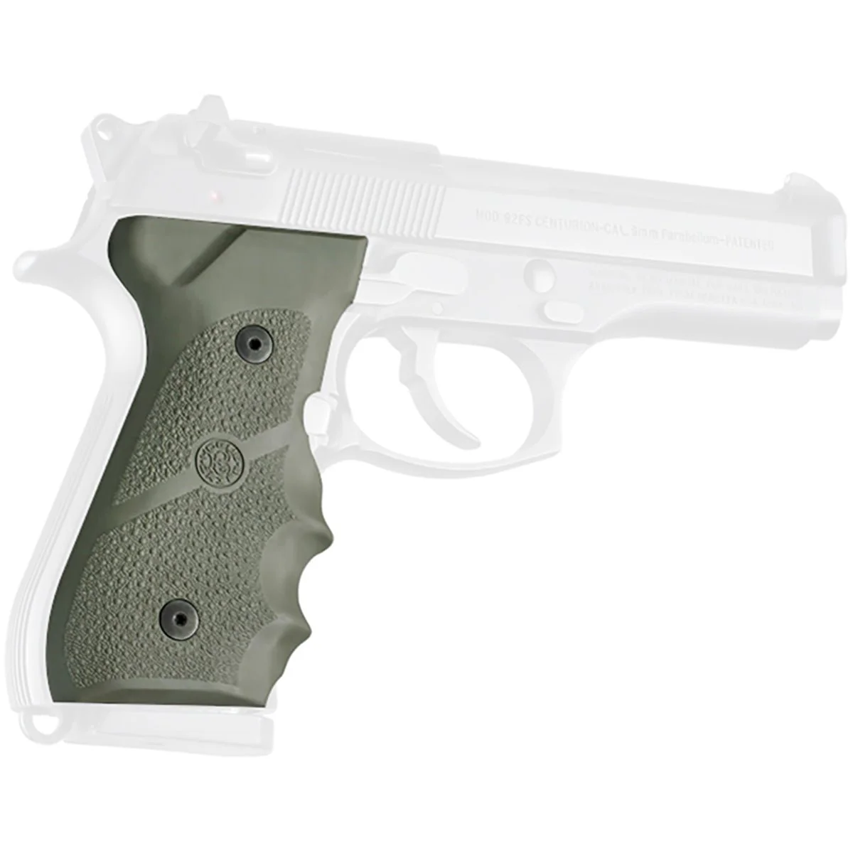 Hogue Beretta 92/96 Series Rubber Grip with Finger Grooves - Image 4