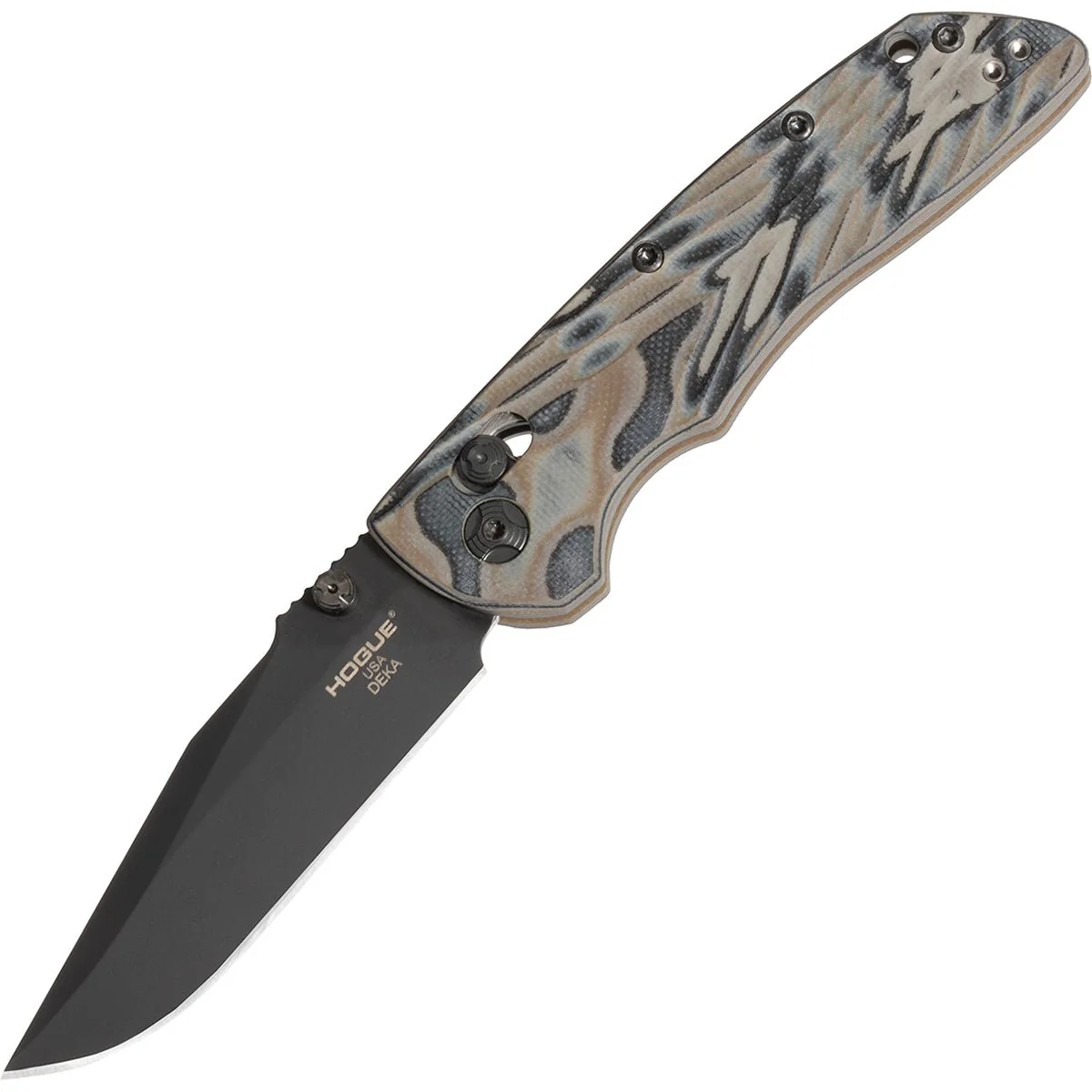 Hogue Deka Manual Folder 3.25" Clip Point Blade Knife with Cerakote Finish - Image 4