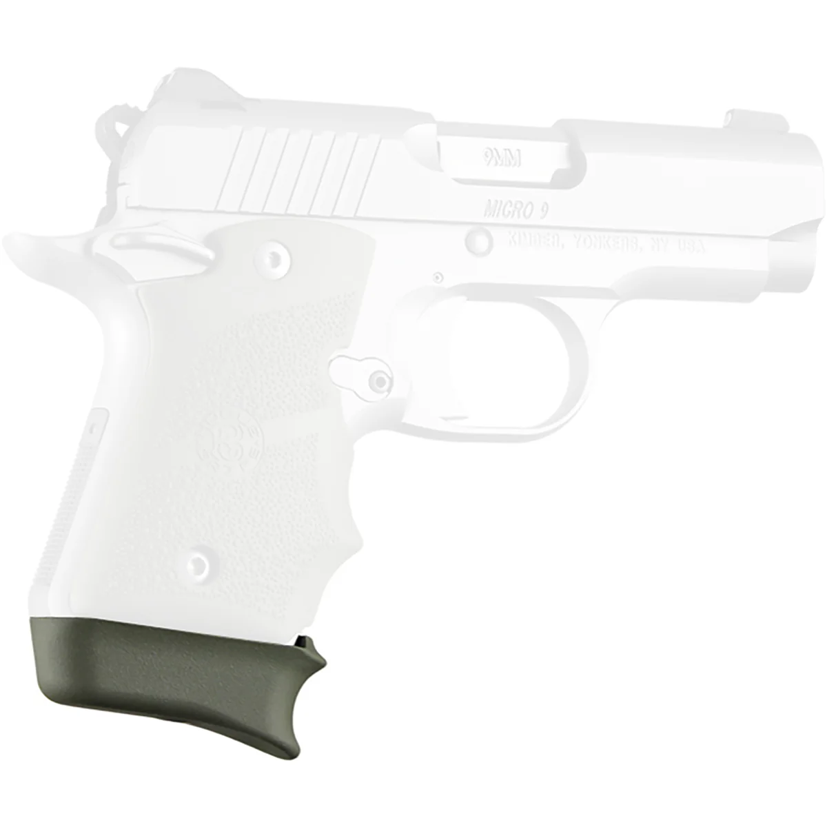Hogue Kimber Micro 9 Cobblestone Rubber Grip with Finger Grooves - Image 4