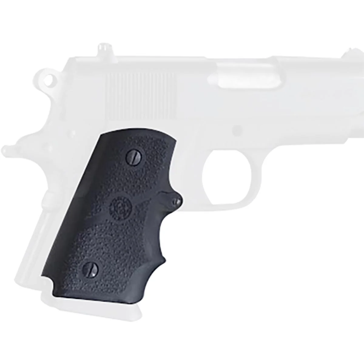 Hogue Para Ordnance P-10 Rubber Grip with Finger Grooves - Black - Image 2