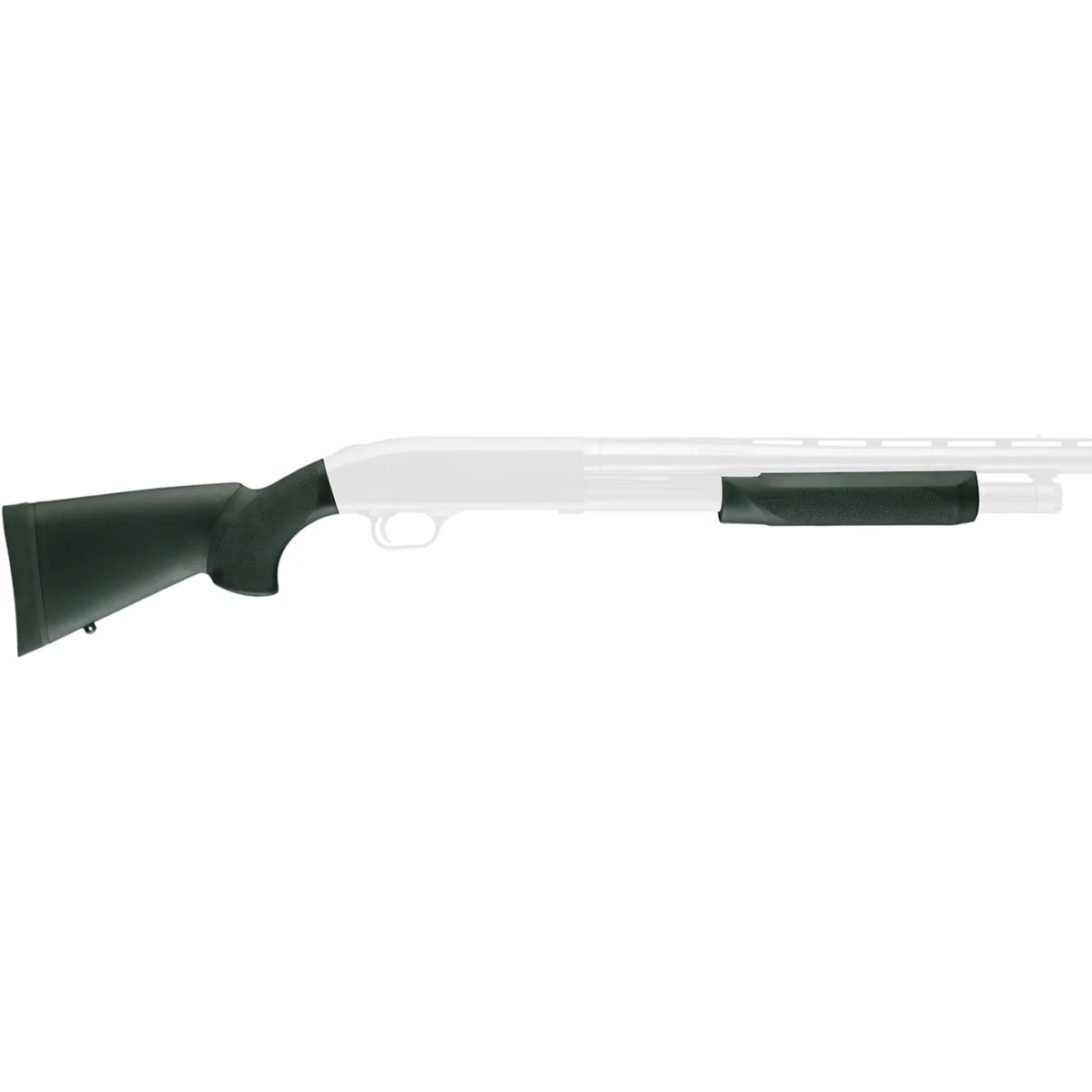 Hogue Remington 870 12 Gauge Overmolded Shotgun Stock Kit with Forend - OD Green