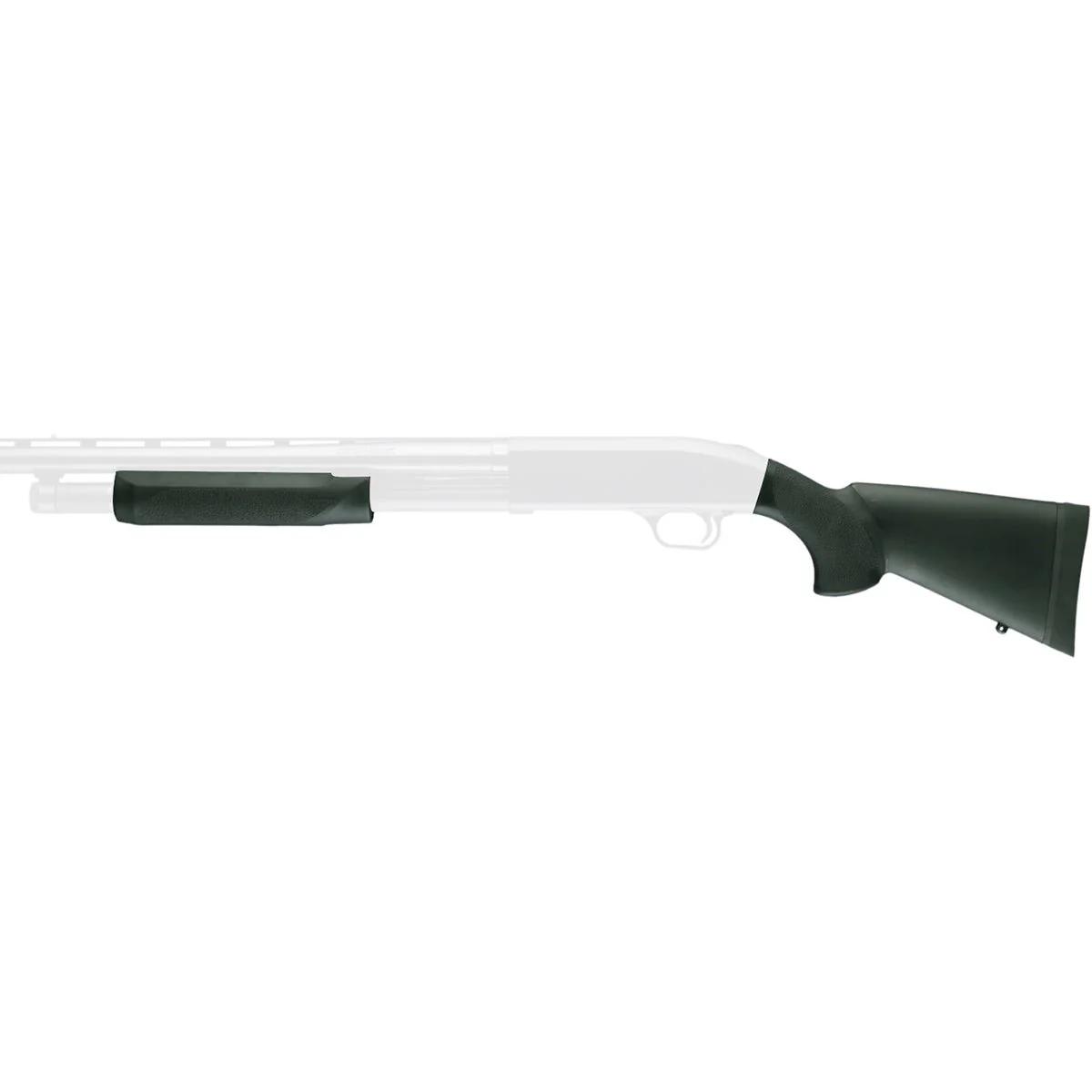 Hogue Remington 870 12 Gauge Overmolded Shotgun Stock Kit with Forend - OD Green - Image 2