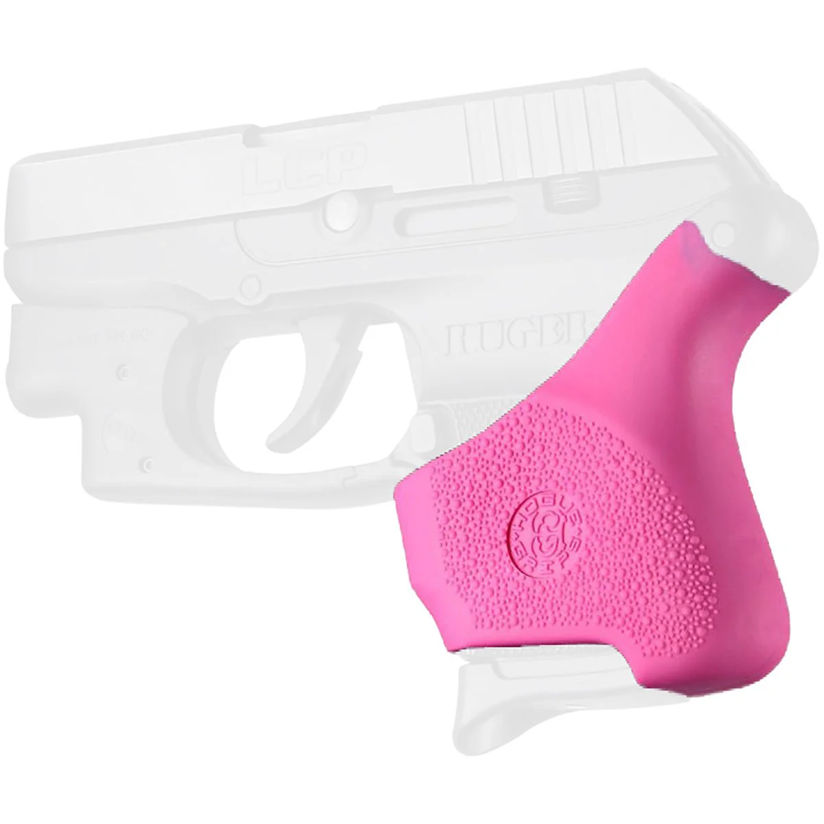 Hogue Ruger LCP .380 with Crimson Trace Button Grip HandALL Hybrid Grip Sleeve - Image 7