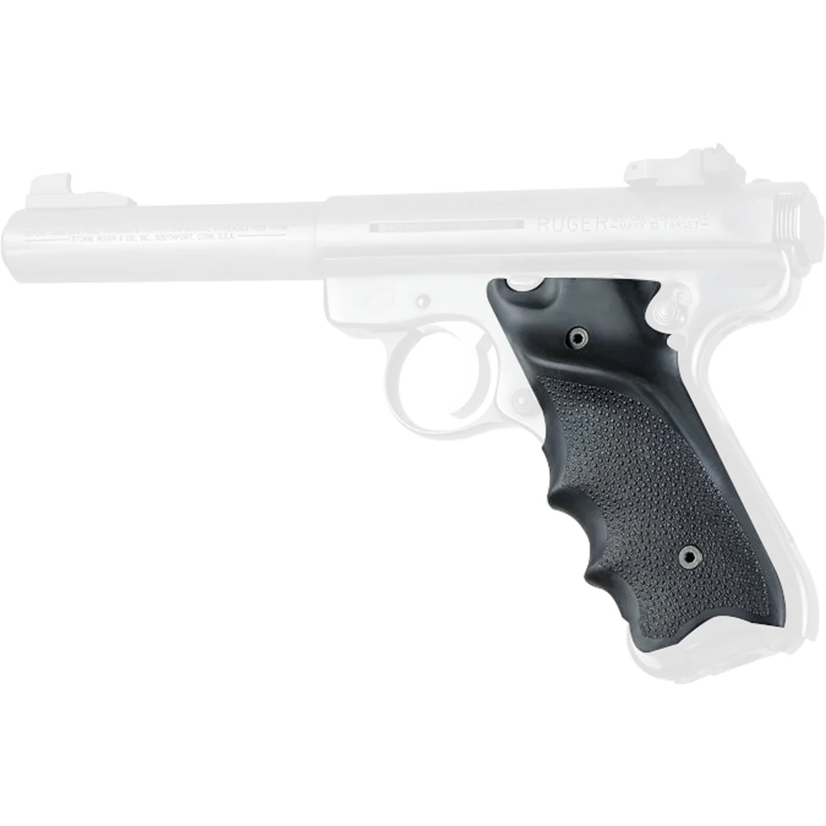 Hogue Ruger MK II/MK III Rubber Grip with Thumb Rest - Black