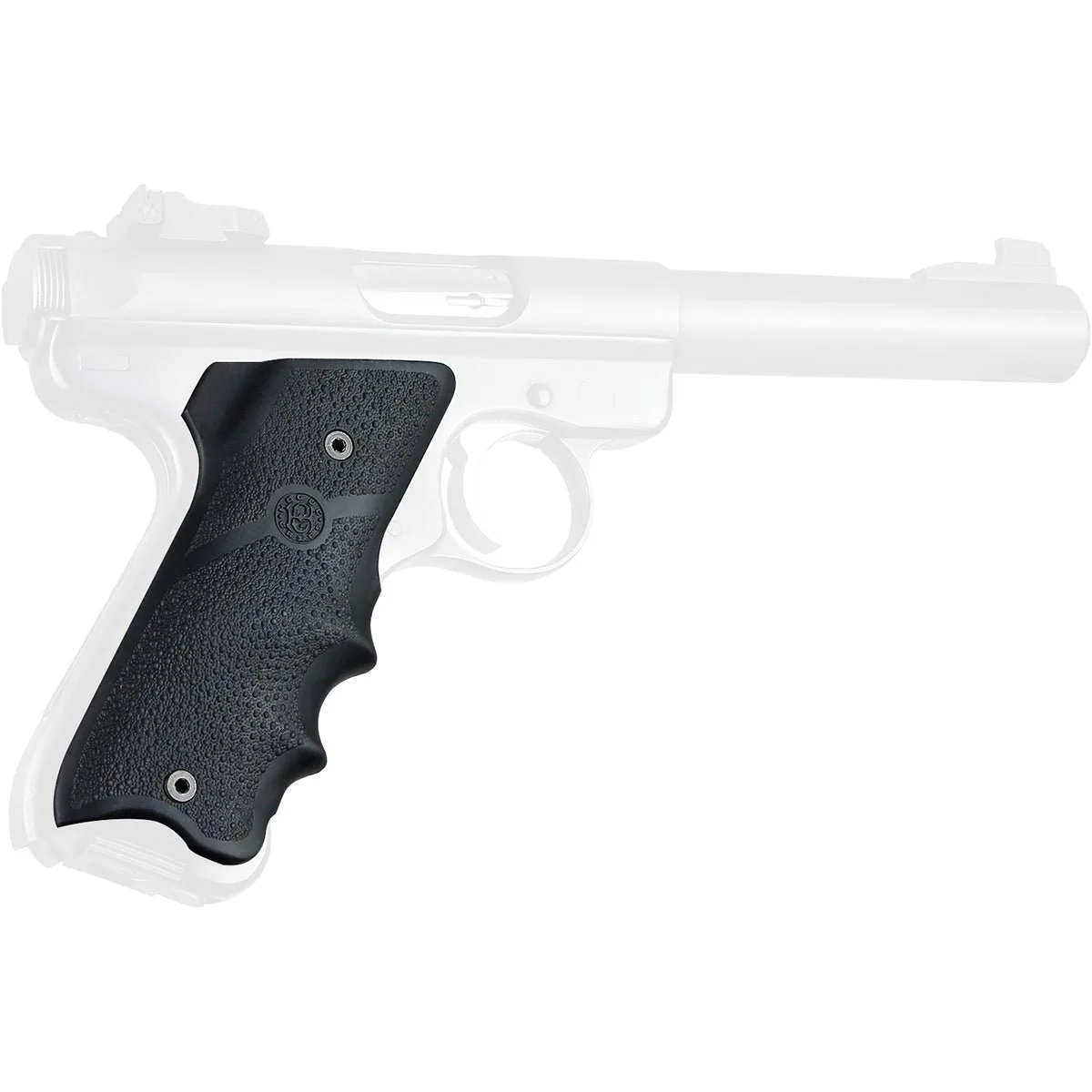 Hogue Ruger MK II/MK III Rubber Grip with Thumb Rest - Black - Image 2