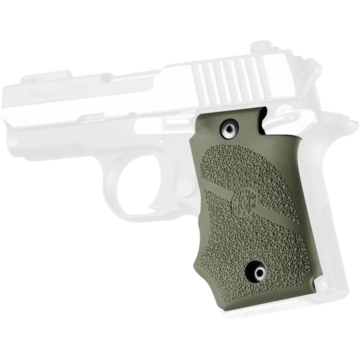 Hogue SIG SAUER P938 Ambi Safety Rubber Grip with Finger Grooves - Image 3