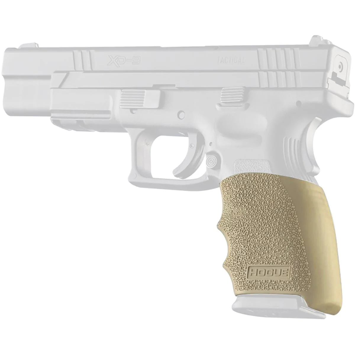 Hogue Springfield Armory XD Full Size 9mm/.357 SIG/.40 S&W HandALL Hybrid Grip - Image 5