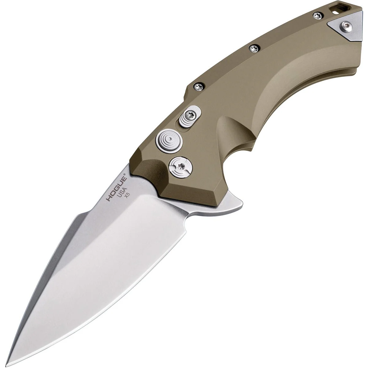 Hogue X5 Manual Flipper 4" Spear Point Blade Knife - Image 2